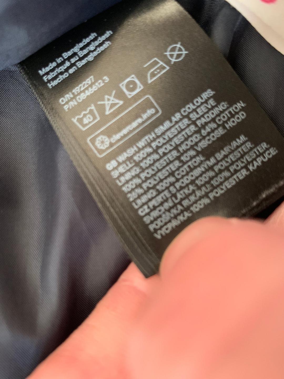 H&M tamnoplava Spitfire jakna za djecu veličine 170