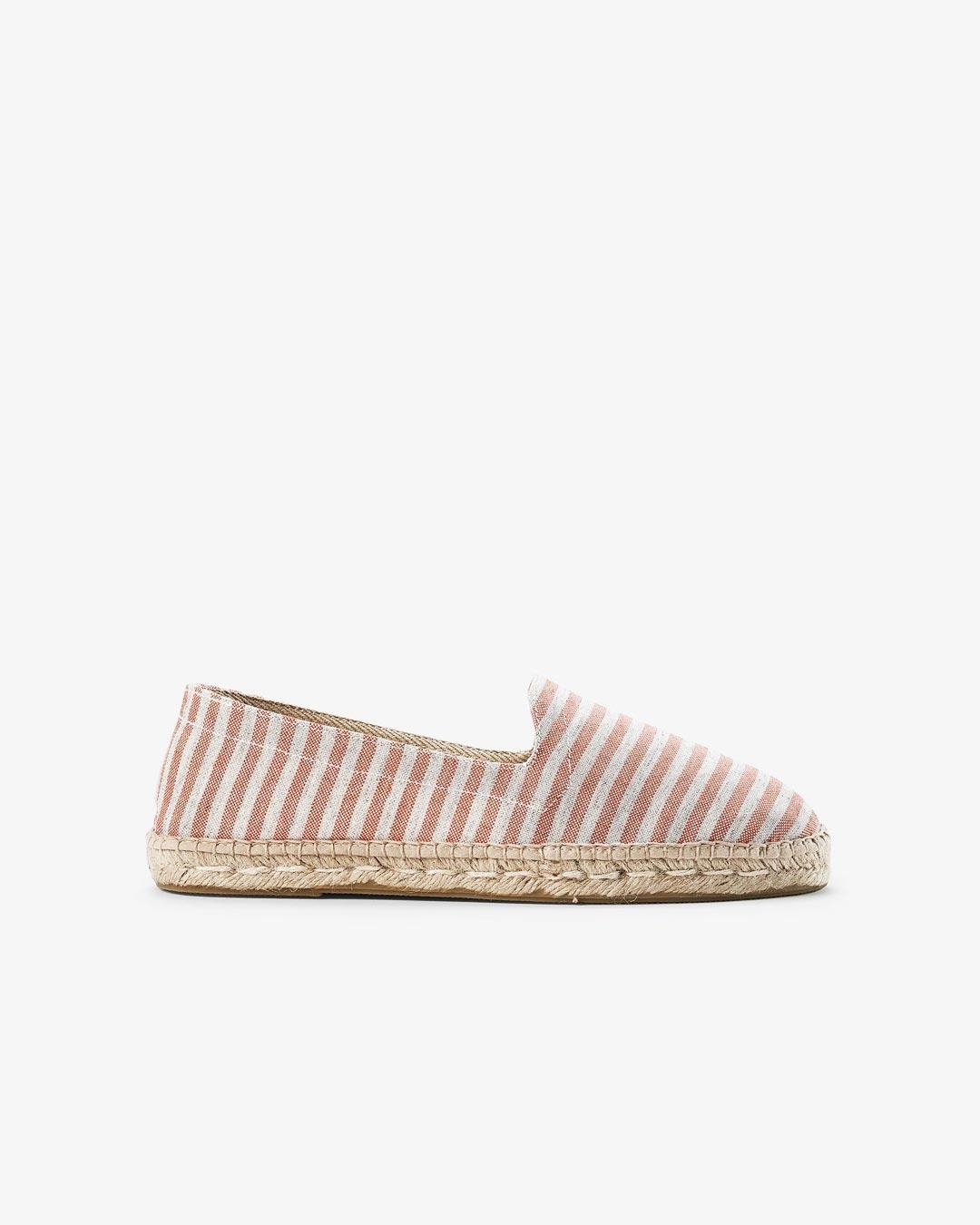 Narandžaste espadrile na pruge od Seaqual tkanine