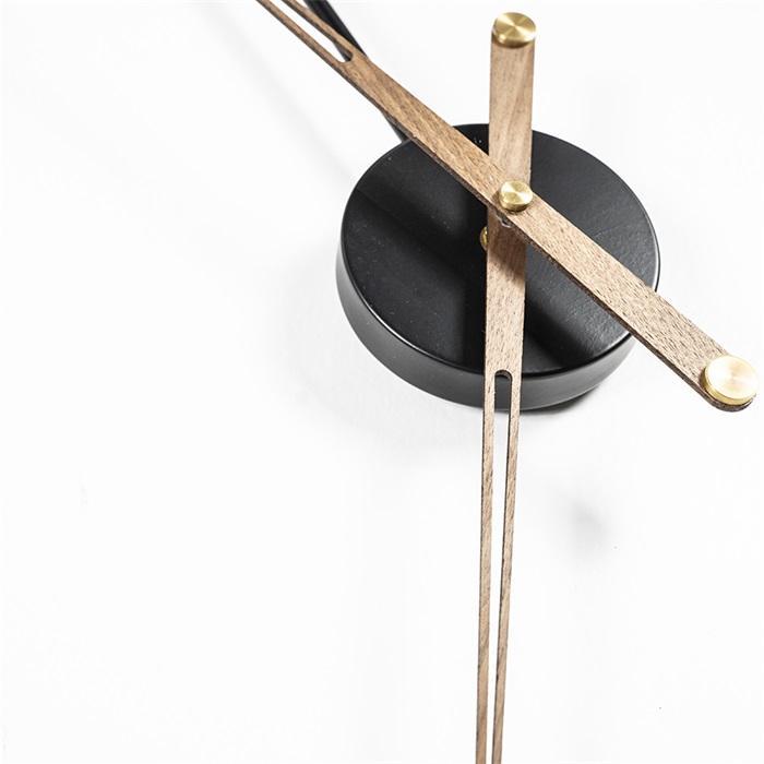 ZIDNI SAT SUNDIAL, CRNA, 50cm